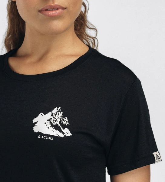 Aclima LightWool140 classic - þunnur stutterma ullarbolur, dömusnið, fleiri litir og áprentun