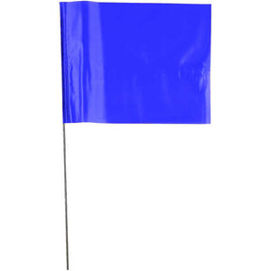 Merkiflögg á stálstöng 10x13cm 50stk í pakka - 91 cm, nokkrir litir